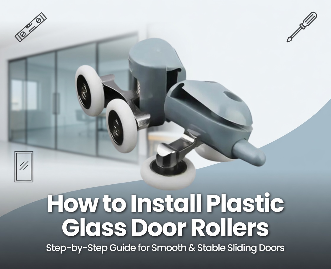  Hvordan installere plastglassdørruller