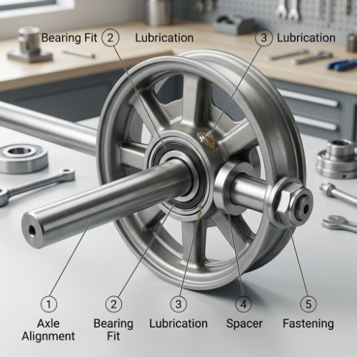 Folding Wagon Wheel Bearings